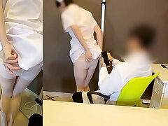 Cuckolded Nurse Maruta Gets Creampie Training